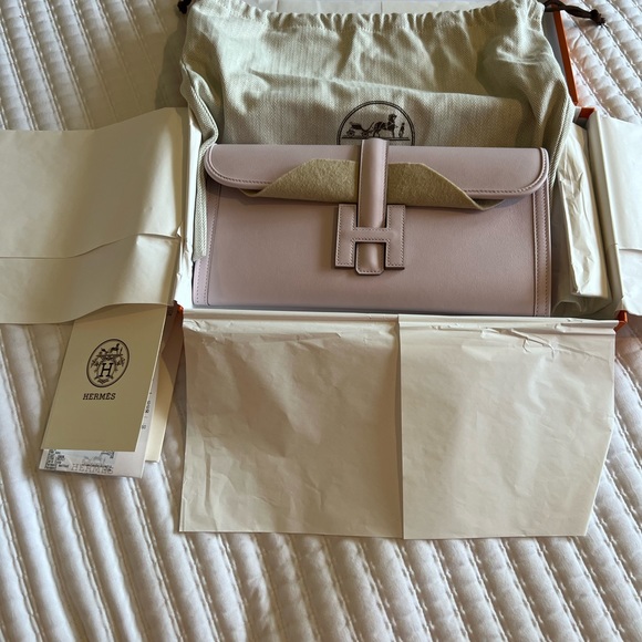 Hermes Jige Elan 29 Swift leather mauve pale - Picture 1 of 12
